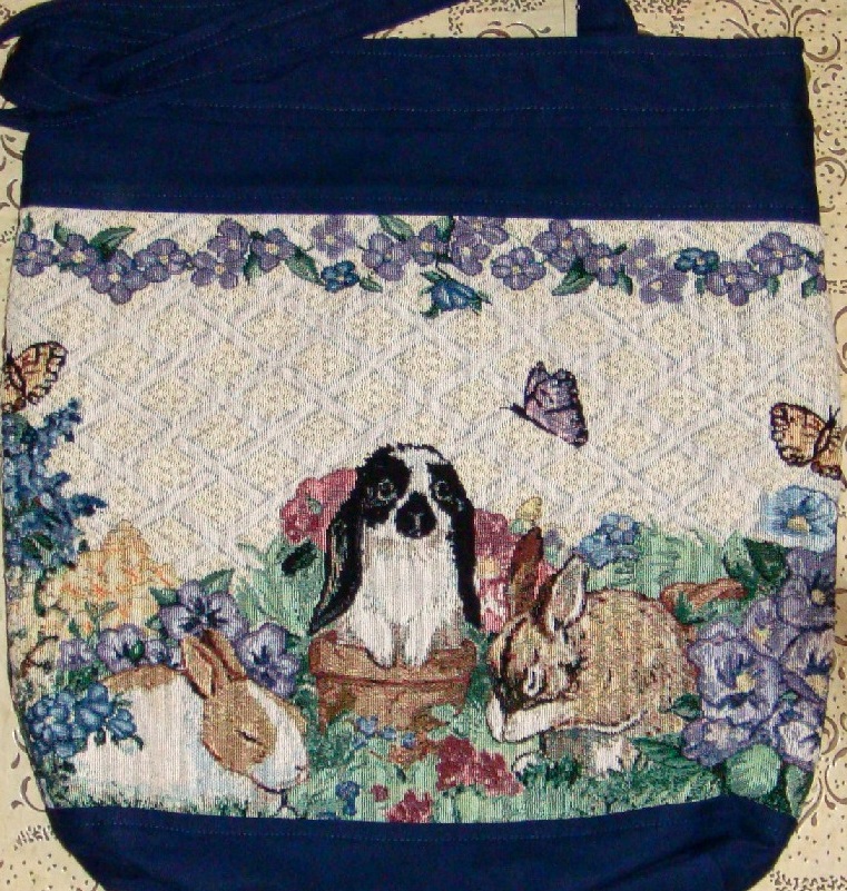 Bunny Rabbit Purse, rabbit purse, bunny purse, bunnyrabbit purse, Tapestry Purse